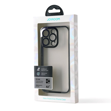 Coque de boîtier de cas pour iPhone 14 Pro avec un étui métallique 14Q cas noire