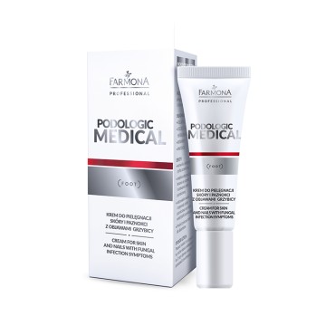 Farmona Podologic medicinska krema za nego kože in nohtov s simptomi mikotičnih okužb 15 ml — sprednji pogled