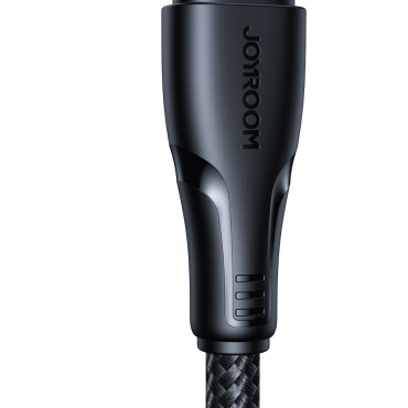 Cabo de cabo para iPhone USB - Lightning 2.4a Série SUPPASS 1.2 M Preto