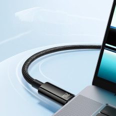 Kábel volfrám arany USB-C 480MB / S 240W 2M fekete kábel