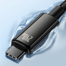 Kabelinė volframas auksas USB-C 480MB / s 240W 2M juoda kabelis