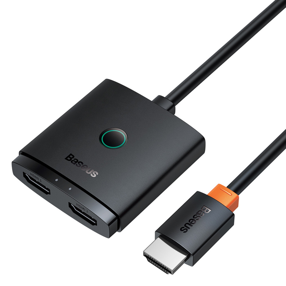 2in1 adapter HDMI distributør 4k 60hz toveis airjoy 1m svart