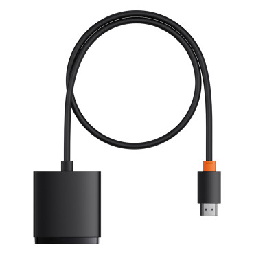 2in1 προσαρμογέας HDMI διανομέας 4K 60Hz αμφίδρομος airjoy 1m μαύρο