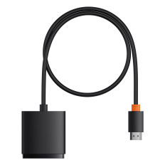 2In1 Adapter HDMI-distributör 4K 60Hz Tvåvägs AirJoy 1M Svart