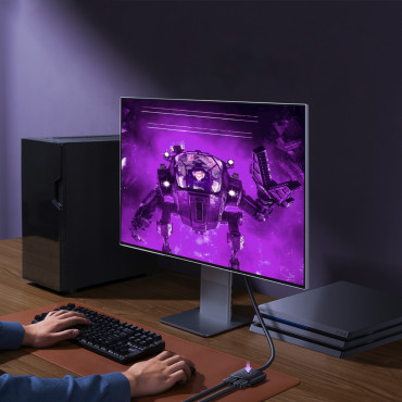 2In1 Adapter HDMI-distributör 4K 60Hz Tvåvägs AirJoy 1M Svart