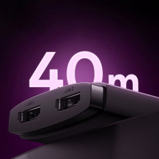 2in1 adapter HDMI distributer 4K 60Hz dvosmerna Airjoy 1m črna