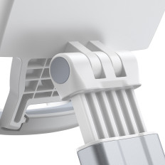 Tablette de table de support pliable 4-12.9 '' avec réglage de la hauteur de blanc