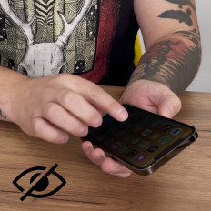 Beschermend glas Privatiserend met anti-spionfilter voor iPhone 15 Pro Zwart