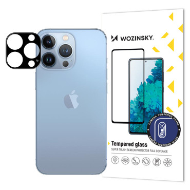 Karkaistu lasi 9H kameran kameralla iPhone 15 Pro max Täysi kameran lasi musta