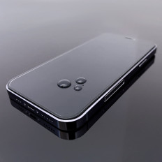 Kaljeno staklo za cijeli zaslon s okvirom za iPhone 15 Pro max crno