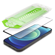 Verre trempé 9H avec cadre de montage pour iPhone 13 Pro Premium Verre Noir