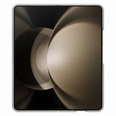 2in1 Silikonbeutel für Galaxie mit Falten 5 + Slim Case Beige