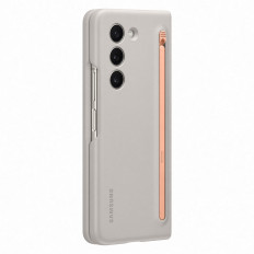 2in1 silikonska torbica za galaksijo z zložnimi 5 + slim Case Beige