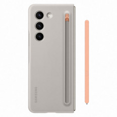 2in1 silikonska torbica za galaksijo z zložnimi 5 + slim Case Beige