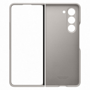 2in1 Silikonbeutel für Galaxie mit Falten 5 + Slim Case Beige