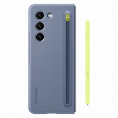 2in1 Caso de silicone para galáxia com dobra 5 + estilete Case Slim Blue