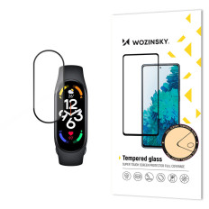 Durable tempered glass for the entire screen with a frame for Xiaomi Mi Band 8 Full Glue black