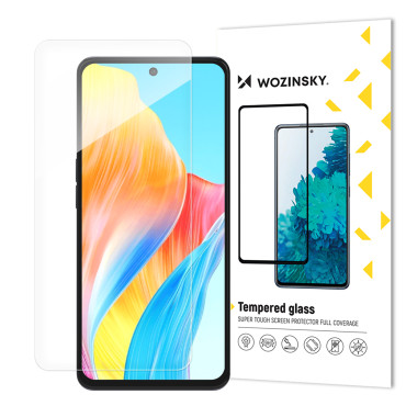 Odolné sklo temperované na plochom snímke s rámom pre OPPO A98 5G čierna