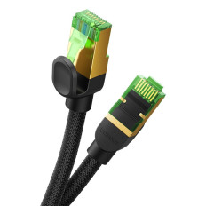 Rýchly sieťový kábel LAN RJ45 CAT.8 40GBOPTY CHARGE BRADED 5M ČIERNY