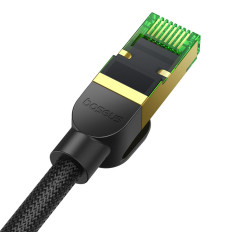 Rýchly sieťový kábel LAN RJ45 CAT.8 40GBOPTY CHARGE BRADED 5M ČIERNY