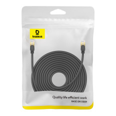 Omrežni kabel LAN RJ45 Ethernet visoka hitrost CAT.8 40Gbps 15m črna