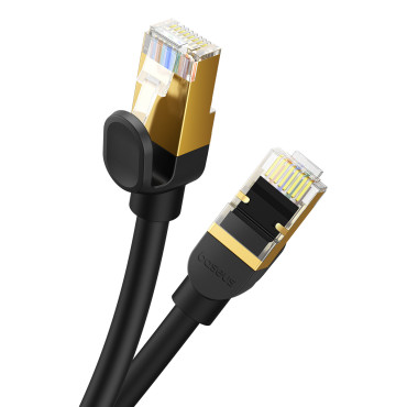 Nätverkskabel LAN RJ45 Ethernet High Speed Cat.8 40Gbps 8m Svart