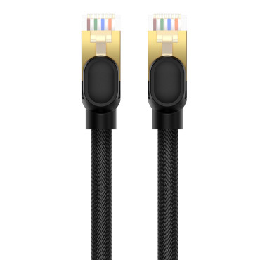 Nätverkskabel LAN RJ45 Ethernet High Speed Cat.8 40Gbps 8m Svart
