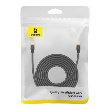 Καλώδιο δικτύου LAN RJ45 Ethernet υψηλή ταχύτητα Cat.8 40GBPS 8M Μαύρο