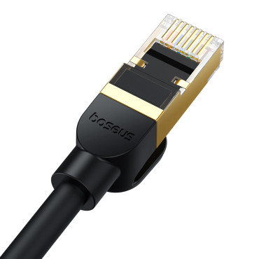 Nätverkskabel LAN RJ45 Ethernet High Speed Cat.8 40Gbps 8m Svart
