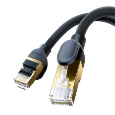 Nätverkskabel LAN RJ45 Ethernet High Speed Cat.8 40Gbps 8m Svart