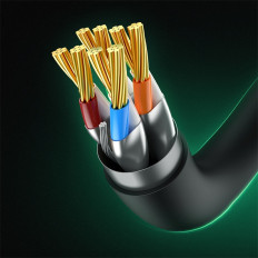 Netzwerkkabel LAN RJ45 Ethernet High Speed Cat.8 40 Gbit / s 1m schwarz