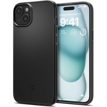Προστατευτική θήκη για το iPhone 15 λεπτό ταιριάζει μαύρο
