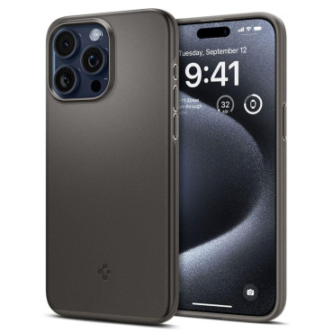 Funda protectora para iPhone 15 Pro Fit Fit Grey