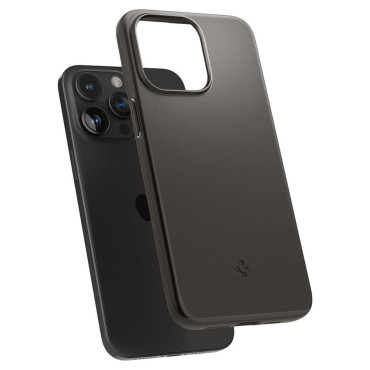 Funda protectora para iPhone 15 Pro Fit Fit Grey