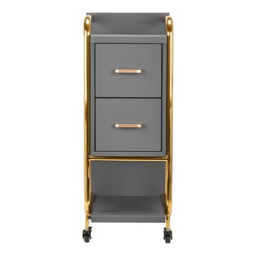 GABBIANO Friseurtrolley Solo Gold Grau — Vorderansicht