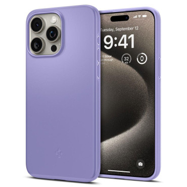 Skyddsväska för iPhone 15 Pro Max tunn passform lila