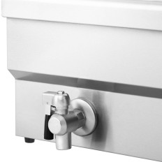 Friture podvojna dvokomorna s slavinama 400V - 2x10L