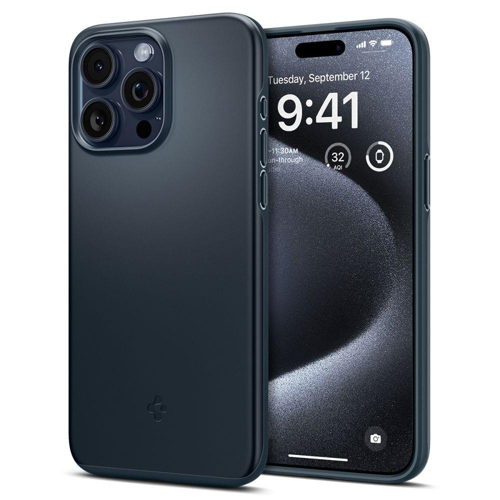 Védő tok iPhone 15 Pro vékony fit Navy Blue