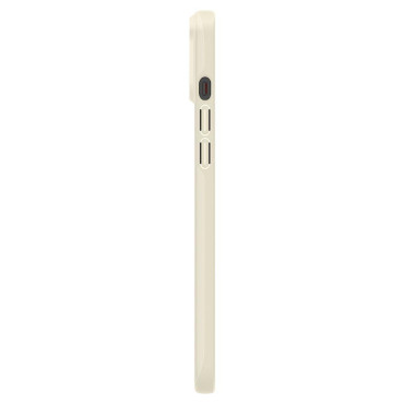 Beschermhoes voor iPhone 15 dunne fit beige