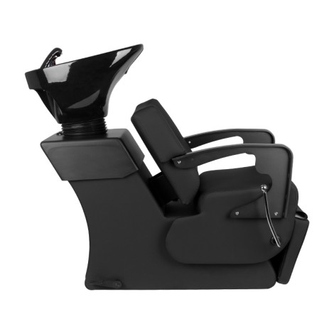 Unité de lavage de cheveux GABBIANO C37 noire — vue latérale
