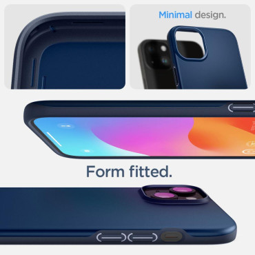 Aizsardzības gadījums iPhone 15 plānas iederas zila