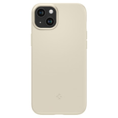 Beschermhoes voor iPhone 15 plus dunne fit beige