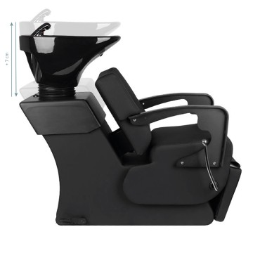 GABBIANO HAIR WASH UNIT C37 FEKETE — oldalnézet