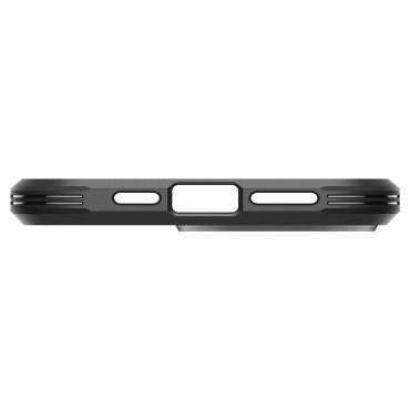 Custodia dura Armatura Magsafe con un supporto per iPhone 15 Pro verde