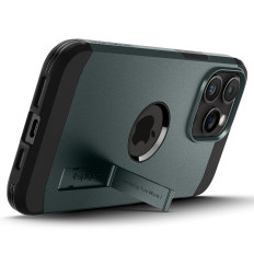Kemény páncél Magsafe tok állvánnyal az iPhone 15 Pro Green számára