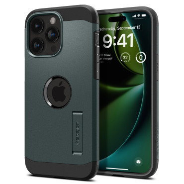 ARMOR TOUS Case Magsafe con piastra su iPhone 15 Pro Max Green