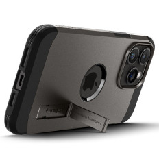 Tough Armor Magsafe case on iPhone 15 Pro metallic gray