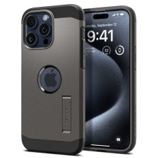 Caso duro Armatura Magsafe su iPhone 15 Pro METALLIC GREY