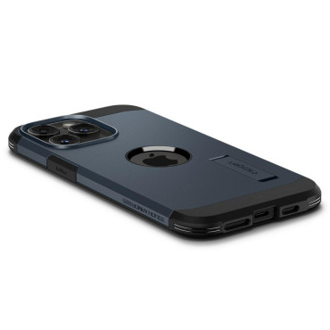 Caixa de Magsafe de Armadura Resistente no iPhone 15 Pro Max Black Metal
