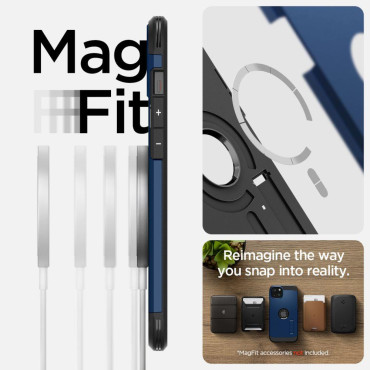 Tuff Armor Magsafe Case på iPhone 15 Blue